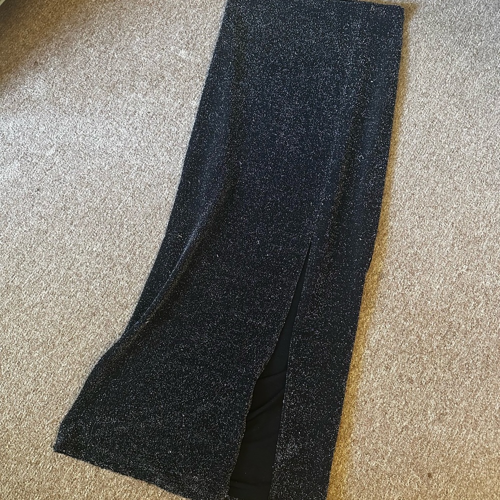 Sparkly long Black skirt